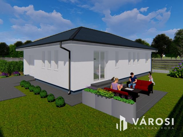Új építésű földszintes családi ház eladó a központi részen